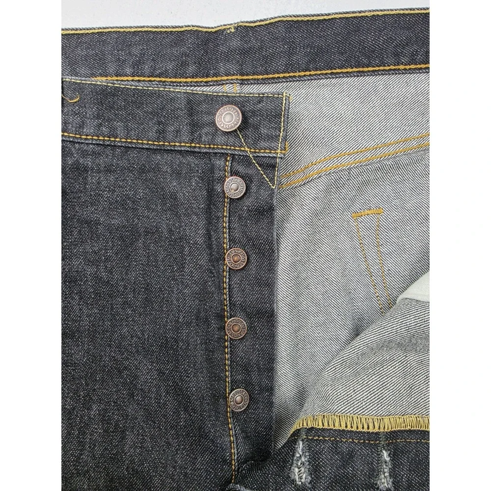2013 Levi's 501 Jeans Men's 40 x 32 Denim Pockets Black Pants‎ Buttonfly
